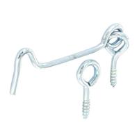 Securit Screw Hook Set (Pack Of 3) Silver (One Size)