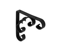 Securit Scroll Bracket Black (25Cm X 25Cm)