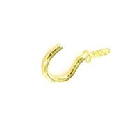 Securit Shouldered Cup Hooks (Pack Of 5) Gold (38mm)