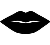 Securit Silhouette Lips Shape Board with Chalk Marker, 0.3 x 47 x 24 cm, Polypropylene, Multi-Color, 53 Centimeters