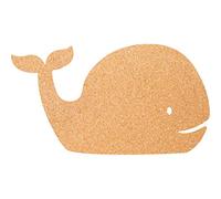 Securit Silhouette Whale Cork Board with 6 Pins, Wall Mountable, 30x45cm (CB-WHALE)