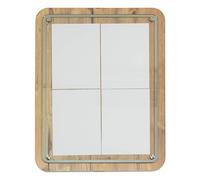 Securit Star 4xA4 (A2) Oak information Hard wooden display with a stainless steel style edge and a front glass plate. For post or wall mounting. 57x75x3cm, 63 x 9 x 81.1 cm