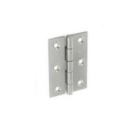 Securit Steel Butt Hinges (Pack Of 20) Silver (50mm)