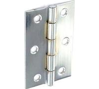 Securit Steel Butt Hinges Zinc Plated (Pair) - 75mm