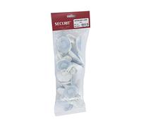 Securit Suction Hooks With Lever White 50mm Pack 15