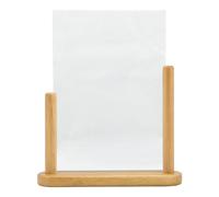 Securit Table Menu Poster Frame A4, Teak