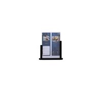 Securit Table Poster Frame-A4, Hard Wood with Lacquered Black Finish