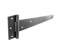 Securit Tee Hinges Heavy Black (Pair) - 300mm (12'')