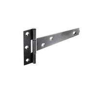 Securit Tee Hinges Light Black (Pair) - 250mm (10")