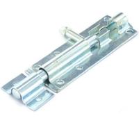 Securit Tower Straight Sliding Door Bolt In Galvanised Zinc Finish - 200mm (8")