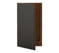 Securit Trendy Menu Range - Faux Leather Bill Presenter for Restaurants & Cafes with Wooden Coin Holder, Check Card Holder, Bill Book, Loose Change - Black