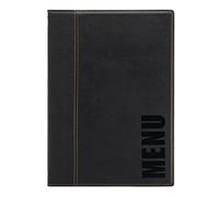 Securit Trendy Range A4 Menu Holder with 1 Double Insert, Black