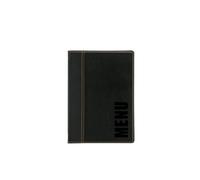 Securit Trendy Range A5 Menu Holder with 1 Double Insert, Black