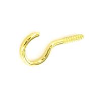 Securit Unshouldered Cup Hooks (Pack Of 5) in Brown Securit Brown