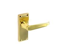 Securit Victorian Latch Furn Door Handles (Pair) in Brown Securit Brown