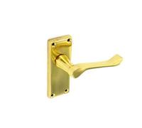Securit Victorian Scroll Door Handle (Pack Of 2) Gold (One Size)