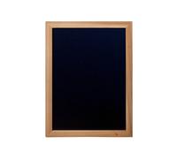 Securit Woody Wood Chalkboard Set with Chalkboard Markers, 30 x 40cm Hanging Blackboard, Memo Board, Wipeable Blackboard with Chalk Pen for Office, Kitchen or Weddings