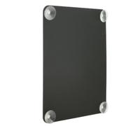 Securit Window Chalk Board with Double-Sided Writing Surface, 27x36cm, Black (PFW-27-36-BL)