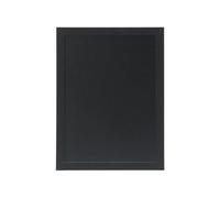 Securit Woody Black Chalkboard Set with Chalkboard Markers, 30 x 40cm Hanging Blackboard, Memo Board, Wipeable Blackboard with Chalk Pen for Office, Kitchen or Weddings
