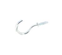 Securit Zinc Plated Cup Hooks Silver (25mm)