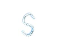 Securit Zinc Plated S Hook (Pack Of 4) Chrome (4mm)
