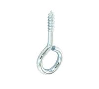 Securit Zinc Plated Screw Eye (Pack Of 2) Silver (75mm)