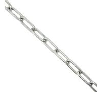 Securit Zinc Plated Straight Link Chain Silver (One Size)