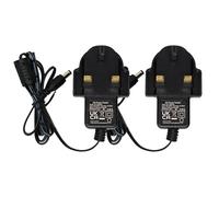 Security-01 2-Pack AC 100-240V to DC 12V 0.5A Power Adapter Supply 5.5mm x 2.1mm for CCTV Cameras DVR NVR LED Light Strip UK CE BS