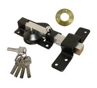 SECURITY 50 /70mm Long Throw Bolt Gate Lock Garage SHED Single 5 Keys (50 mm)