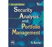 Security Analysis and Portfolio Management