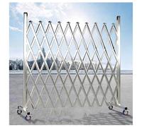 Security Barrier,360° Rolling Security Gate - Extendable Stainless Steel Barricade Fence, Single Folding Traffic Gate for Road Entrances (1.5m x 2.5m) - Durable & Portable