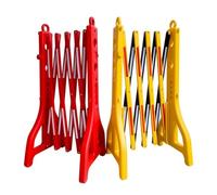 Security Barrier,Portable Expandable Mobile Barricade - Commercial Safety Barriers for Traffic Control, Construction, Driveway Gate - Red Traffic Barricade Fence