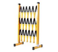 Security Barrier,Telescopic Traffic Fence - Portable Foldable Safety Guardrail, Mobile Isolation Railing for Driveways, Schools, Hospitals, Warehouses (Black-Yellow, 16.4ft / 500cm)