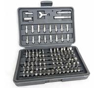 Security Bit Set 100pc Assorted Screwdriver Socket Bit Set Includes Torx, Star, Slotted, Security Bits and More, Made from Chrome Vanadium, Home Security Bit Set