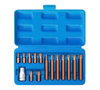 Security Bit Set 15 Piece Magnetic Tamper Proof Universal S2 Steel