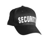 Security Black Baseball Cap Special Agent Tactical Hat 100% Cotton One Size