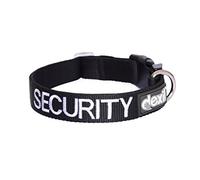 SECURITY Black Colour Coded S-M L-XL Neoprene Padded Dog Collar PREVENTS Accidents By Warning Others of Your Dog in Advance (S-M)