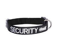 SECURITY Black Colour Coded S-M L-XL Neoprene Padded Dog Collar PREVENTS Accidents By Warning Others of Your Dog in Advance (L-XL)