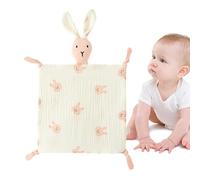 Security Blanket For Kids - Rabbit Security Kids Comforter - Breathable Soothing Towel Lovely Bunny Stuffed Animals Soothing Sensory Toy