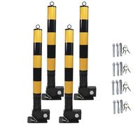 Security Bollard - Reflective Parking Barrier for Driveway and Car Park Safety, Prevents Unauthorized Access