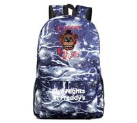 Security Breach Backpack, Anime Cartoon Bag Game Merch Manga Fazbear's Piazzaria Cute Bookbag Lightweight Students Schoolbag Casual Daypack (7)