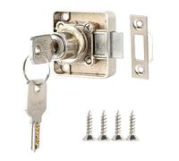 Security Cabinet Lock with Key Alike, Cylinder Cupboard Drawer Lock, 22 mm Key Lock Cabinet Set, Zinc Alloy & Stainless Steel Mailbox Post Lock, Furniture Lock for Household Office