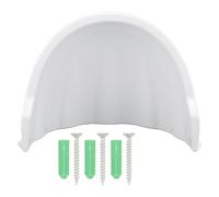 Security Camera Cover, ABS Plastic Outdoor Security Camera Cover Sun Rain Shade with Mounting Bracket Weatherproof Sunshade for Most Security Cameras (White)