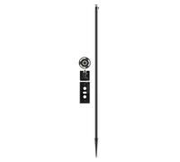 Security Camera Ground Stake, Heavy Duty Stand Mount with Adjustable Angle and Height for Ring, Blink, Arlo, Eufy, Wyze, Google Nest, Simplisafe Cameras and Solar Panels (Black)