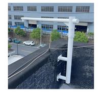 Security Camera Mount Bracket, Adjustable Wall-Mounted Pole with Cross Arm for CCTV Surveillance, Compatible with Various Cameras