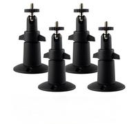 Security Camera Mount Bracket for Camera with 1/4 Screw Head Wall Mount Compatible with Ring Stick Up Cam Wired/Battery and Ring Indoor Cam Baby Monitor,360 Degree Adjustable (Black 4 Pack)
