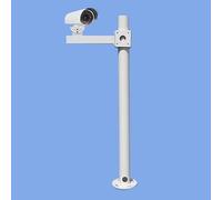 Security Camera Mount Bracket, Heavy Duty Weatherproof Metal Pole for Outdoor CCTV Surveillance