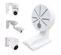 Security Camera Mount Indoor Outdoor Cameras Wall Mount L Type Bracket for CCTV Security Dome IP Camera Mounting,Junction Box Cable Management Mounting Case,DaHua Hikvision Dome Cameras Bracket