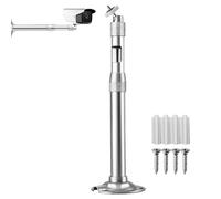 Security Camera Mounting Bracket: Tilt Flow Adjustable Bracket, Telescopic Extension | High Strength Aluminum Wall Arm, Corrosion-Resistant Bracket