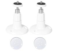 Security Camera Mounts for Outside, 360° Adjustable No Drill Camera Bracket Mount Includes 2Pcs Holders & Stickers, Self-Adhesive & Flexible Corner Bracket for Ceilings Walls More